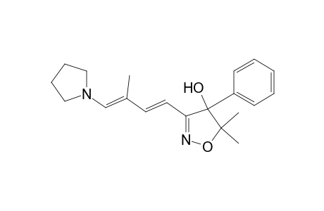 5,5-Dimethyl-3-[(1E,3E)-3-methyl-4-(1-pyrrolidinyl)buta-1,3-dienyl]-4-phenyl-4-isoxazolol