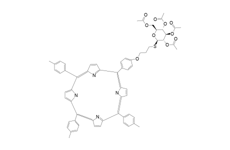5-[4-(1S-(2,3,4,6-TETRA-O-ACETYL-1-THIO-BETA-D-GLUCOPYRANOSYL)-3-THIO-PROPANOXY)-PHENYL]-10,15,20-TRITOLYLPORPHYRIN
