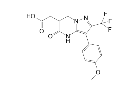 (2-R-trifluoromethyl-3-(methoxyphenyl)-5-oxo-4,5,6,7-tetrahydropyrazolo[1,5-a]pyrimidin-6-yl)acetic Acid