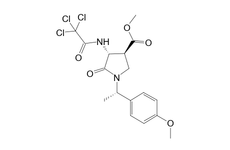 (3R,4S,1'S)-4-Methoxycarbonyl-3-(trichloroacetylamino)-1-[1'-(4"-methoxyphenyl)ethyl]pyrrolidin-2-one