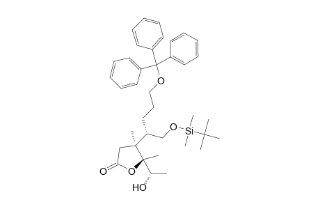 [4S,4(1S),5R,5(1S)]-4-[1-(((tert-Butyldimethylsilyl)oxy)methyl)-4-(trityloxy)butyl]-5-(1-hydroxyethyl)-4,5-dimethyl-dihydrofuran-2-one