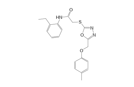 acetamide, N-(2-ethylphenyl)-2-[[5-[(4-methylphenoxy)methyl]-1,3,4-oxadiazol-2-yl]thio]-