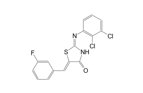 (2E,5Z)-2-[(2,3-dichlorophenyl)imino]-5-(3-fluorobenzylidene)-1,3-thiazolidin-4-one