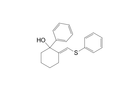 (E)-1-phenyl-2-[(phenylthio)methyldene]cyclohexane-1-ol