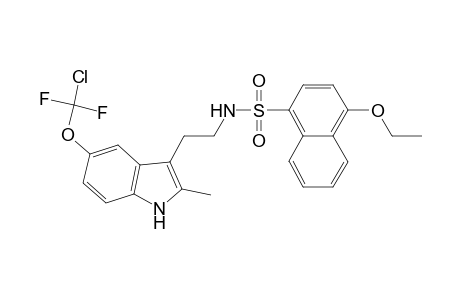 N-[2-[5-[chloranyl-bis(fluoranyl)methoxy]-2-methyl-1H-indol-3-yl]ethyl]-4-ethoxy-naphthalene-1-sulfonamide