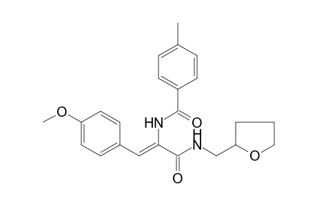 N-((Z)-2-(4-methoxyphenyl)-1-{[(tetrahydro-2-furanylmethyl)amino]carbonyl}ethenyl)-4-methylbenzamide