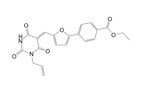 benzoic acid, 4-[5-[(Z)-(tetrahydro-2,4,6-trioxo-1-(2-propenyl)-5(2H)-pyrimidinylidene)methyl]-2-furanyl]-, ethyl ester