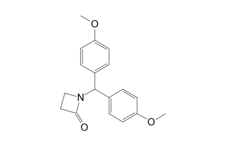 1-[bis(4-methoxyphenyl)methyl]-2-azetidinone