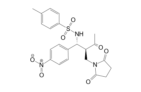 Threo-N-(2-((2,5-dioxopyrrolidin-1-yl)methyl)-1-(4-nitrophenyl)-3-oxobutyl)-4-methylbenzenesulfonamide