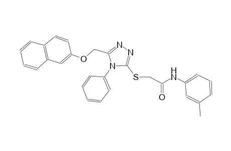 N-(3-methylphenyl)-2-({5-[(2-naphthyloxy)methyl]-4-phenyl-4H-1,2,4-triazol-3-yl}sulfanyl)acetamide