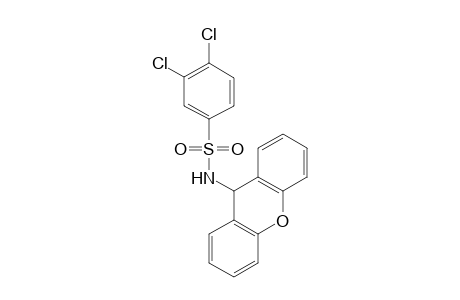 3,4-DICHLORO-N-XANTHEN-9-YLBENZENESULFONAMIDE