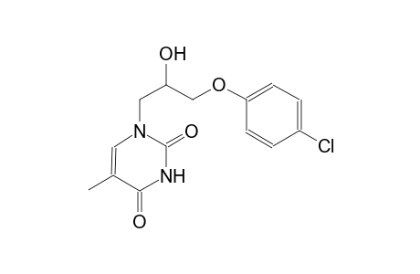 2,4(1H,3H)-pyrimidinedione, 1-[3-(4-chlorophenoxy)-2-hydroxypropyl]-5-methyl-