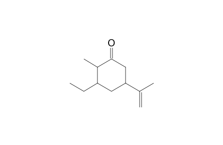 3-Ethyl-5-isopropenyl-2-methylcyclohexanone