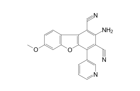 2-Amino-7-methoxy-4-(3-pyridinyl)dibenzo[b,d]furan-1,3-dicarbonitrile