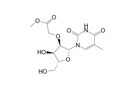 2-[(2R,3R,4R,5R)-2-(2,4-diketo-5-methyl-pyrimidin-1-yl)-4-hydroxy-5-methylol-tetrahydrofuran-3-yl]oxyacetic acid methyl ester