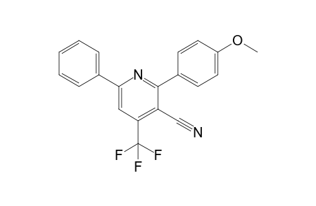 2-(4-methoxyphenyl)-6-phenyl-4-(trifluoromethyl)-3-pyridinecarbonitrile