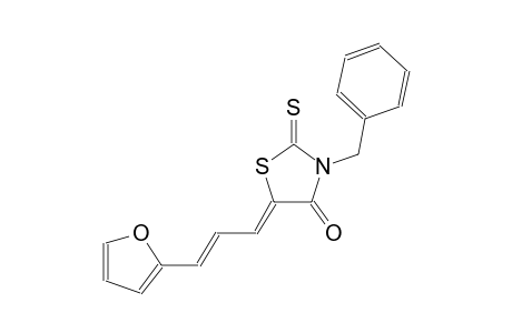 (5Z)-3-benzyl-5-[(2E)-3-(2-furyl)-2-propenylidene]-2-thioxo-1,3-thiazolidin-4-one