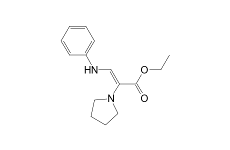 Ethyl (Z)-3-phenylamino-2-(pyrrolidin-1-yl)propenoate