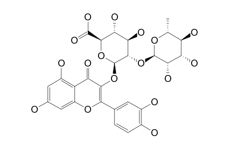QUERCETIN-3-O-BETA-(2''-ALPHA-RHAMNOPYRANOSYL)-BETA-GLUCURONOPYRANOSIDE