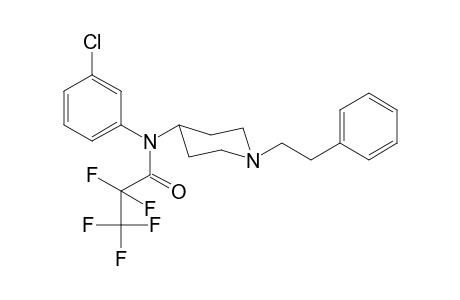 N-3-Chlorophenyl-2,2,3,3,3-pentafluoro-N-[1-(2-phenylethyl)piperidin-4-yl]propanamide