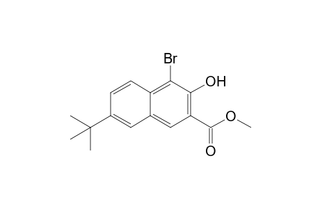 4-Bromo-7-tert-butyl-3-hydroxy-2-naphthalenecarboxylic acid methyl ester