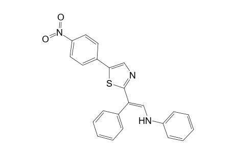 2-(2-Phenylamino-1-phenylethenyl)-5-(4-nitrophenyl)thiazole