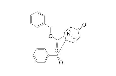 3-Benzoyl-6-benzyloxycarbonyl-6-azabicyclo[3.2.1]octan-8-one