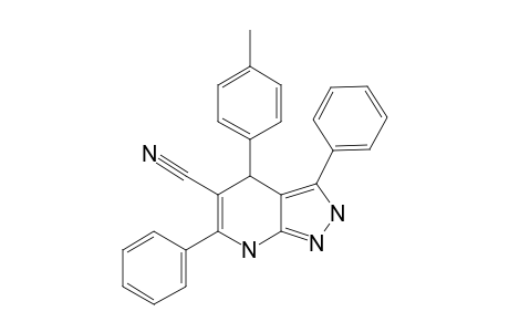 5-CYANO-4,7-DIHYDRO-4-(4-METHYLPHENYL)-3,6-DIPHENYL-2H-PYRAZOLO-[3,4-B]-PYRIDINE