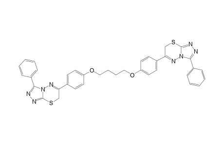 1,4-Bis{4-(3-phenyl-7H-[1,2,4]triazolo[3,4-b][1,3,4]thiadiazine-6-yl)phenoxy}butane