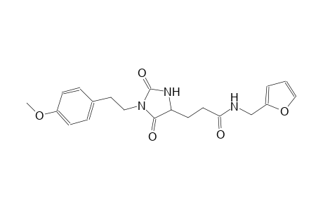 4-imidazolidinepropanamide, N-(2-furanylmethyl)-1-[2-(4-methoxyphenyl)ethyl]-2,5-dioxo-, (4S)-