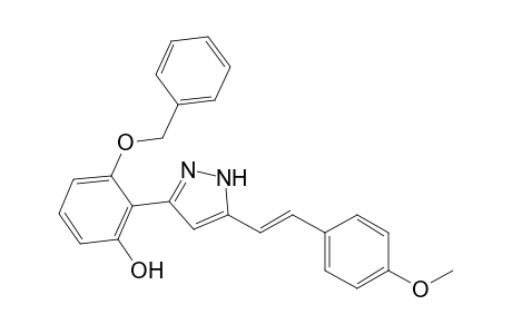 3-(2-Benzyloxy-6-hydroxyphenyl)-5-(4-methoxystyryl)pyrazole