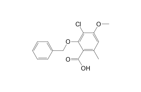 2-Benzyloxy-3-chloro-4-methoxy-6-methylbenzoic Acid