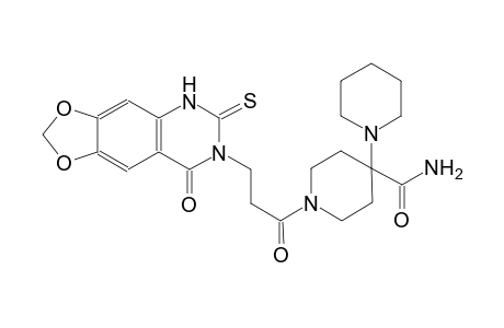 1'-(3-(8-oxo-6-thioxo-5,6-dihydro-[1,3]dioxolo[4,5-g]quinazolin-7(8H)-yl)propanoyl)-[1,4'-bipiperidine]-4'-carboxamide