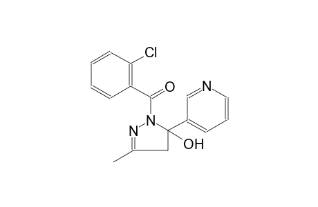 1H-pyrazol-5-ol, 1-(2-chlorobenzoyl)-4,5-dihydro-3-methyl-5-(3-pyridinyl)-