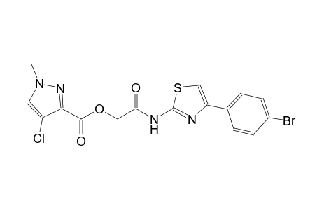 2-{[4-(4-bromophenyl)-1,3-thiazol-2-yl]amino}-2-oxoethyl 4-chloro-1-methyl-1H-pyrazole-3-carboxylate