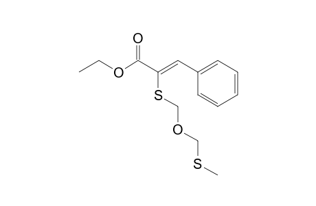 Ethyl 3-phenyl-2-[(methylthio)methoxymethylthio]propenoate