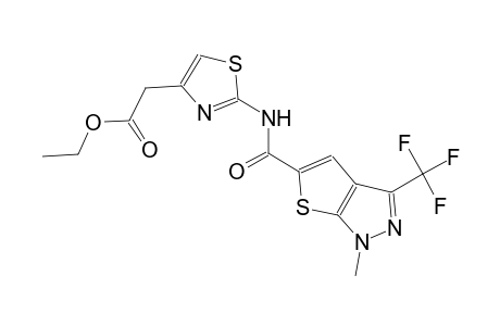 ethyl [2-({[1-methyl-3-(trifluoromethyl)-1H-thieno[2,3-c]pyrazol-5-yl]carbonyl}amino)-1,3-thiazol-4-yl]acetate