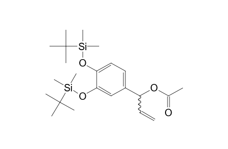 (+-)-1-[(3',4'-Bis-(tert-butyldimethylsilanoxy)phenyl)]prop-2-en-1-yl acetate