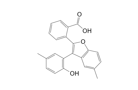 o-[3-(6-hydroxy-m-tolyl)-5-methyl-2-benzofuranyl]benzoic acid