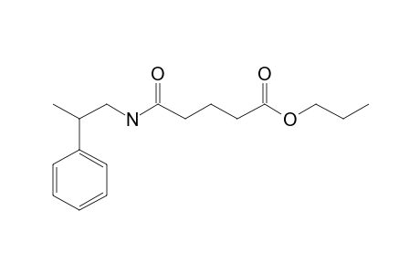 Glutaric acid, monoamide, N-(2-phenylpropyl)-, propyl ester