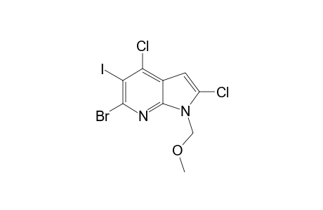 6-Bromo-2,4-dichloro-5-iodo-1-(methoxymethyl)-1H-pyrrolo[2,3-b]pyridine