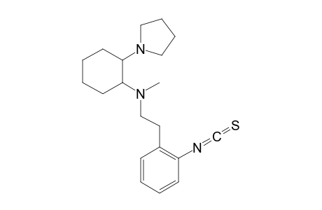 Benzeneethanamine, 2-isothiocyanato-N-methyl-N-[2.trans-[1-tetrahydropyrrolidino]