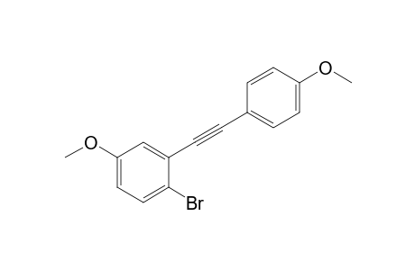 2-Bromo-5-methoxy-1-[2-(4-methoxyphenyl)ethynyl]benzene