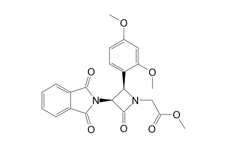 Methyl [4-(2',4'-dimethoxyphenyl)-2-oxo-3-phthalimidoazetidin-1-yl]acetate