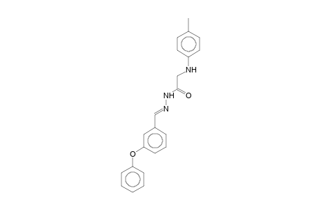 2-(4-Methylanilino)-N-[(E)-(3-phenoxyphenyl)methyleneamino]acetamide