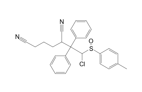 1-Chloro-3,6-dicyano-2,2-diphenyl-1-(p-tolylsulfinyl)hexane