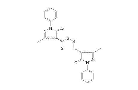 4,4'-(1,2,4-TRITHIOLANE-3,5-DIYLIDENE)BIS[3-METHYL-1-PHENYL-2-PYRAZOLIN-5-ONE]