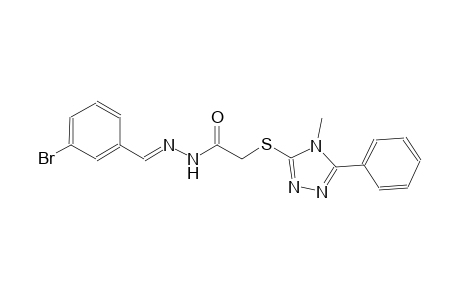 N'-[(E)-(3-bromophenyl)methylidene]-2-[(4-methyl-5-phenyl-4H-1,2,4-triazol-3-yl)sulfanyl]acetohydrazide