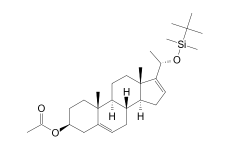 3-β-acetoxy-20-α-tert-butyldimethylsiloxy-21-norpregna-5,17-diene