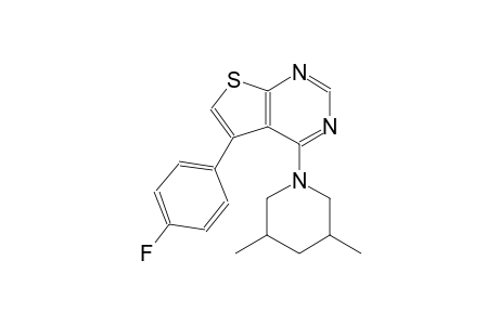 4-(3,5-dimethyl-1-piperidinyl)-5-(4-fluorophenyl)thieno[2,3-d]pyrimidine